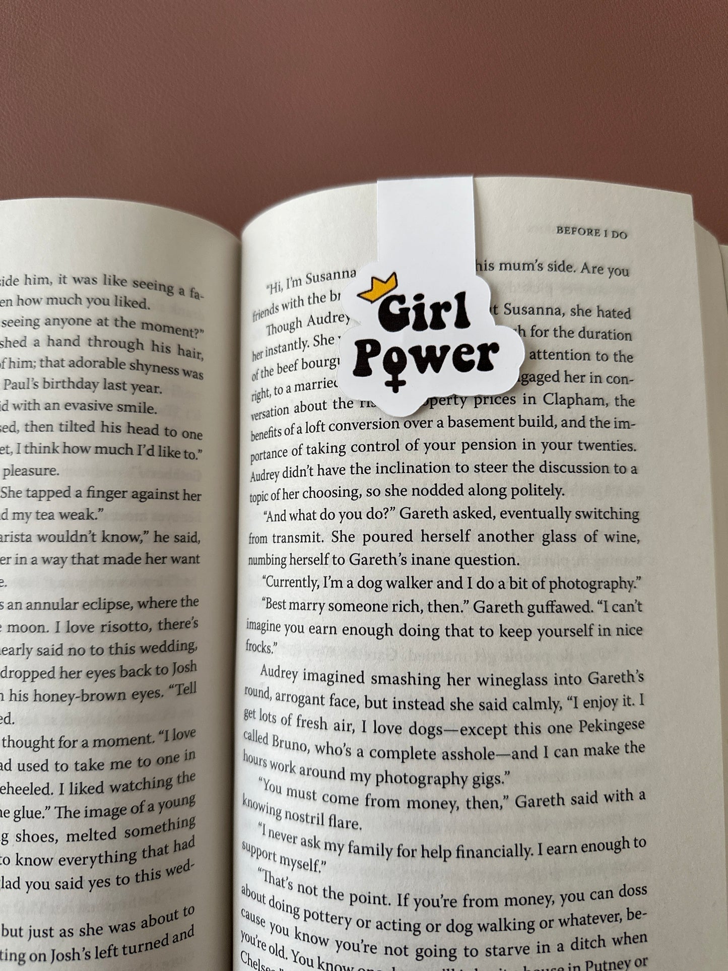 Girl Power Magnetic Bookmark