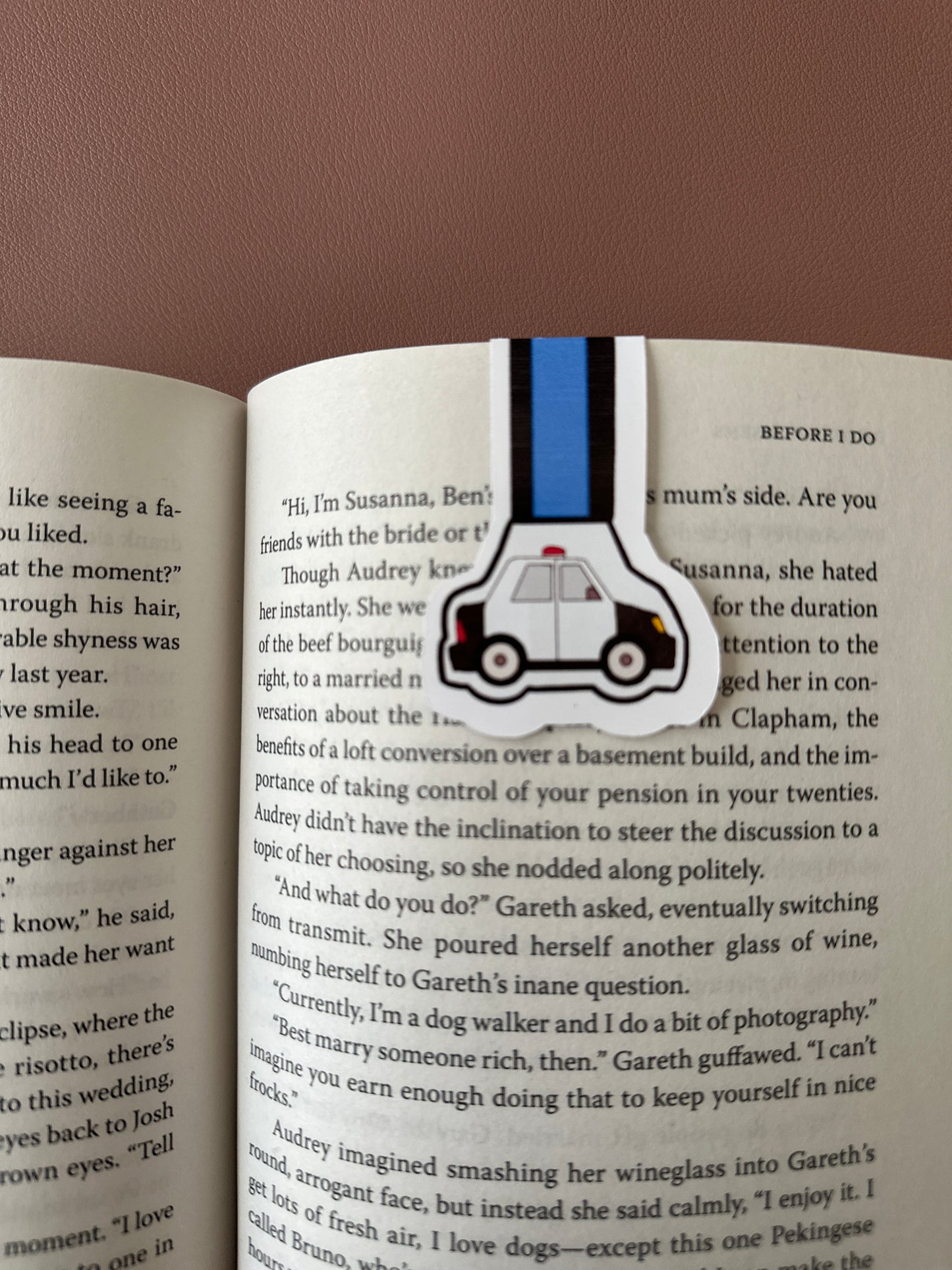 Police Car Magnetic Bookmark