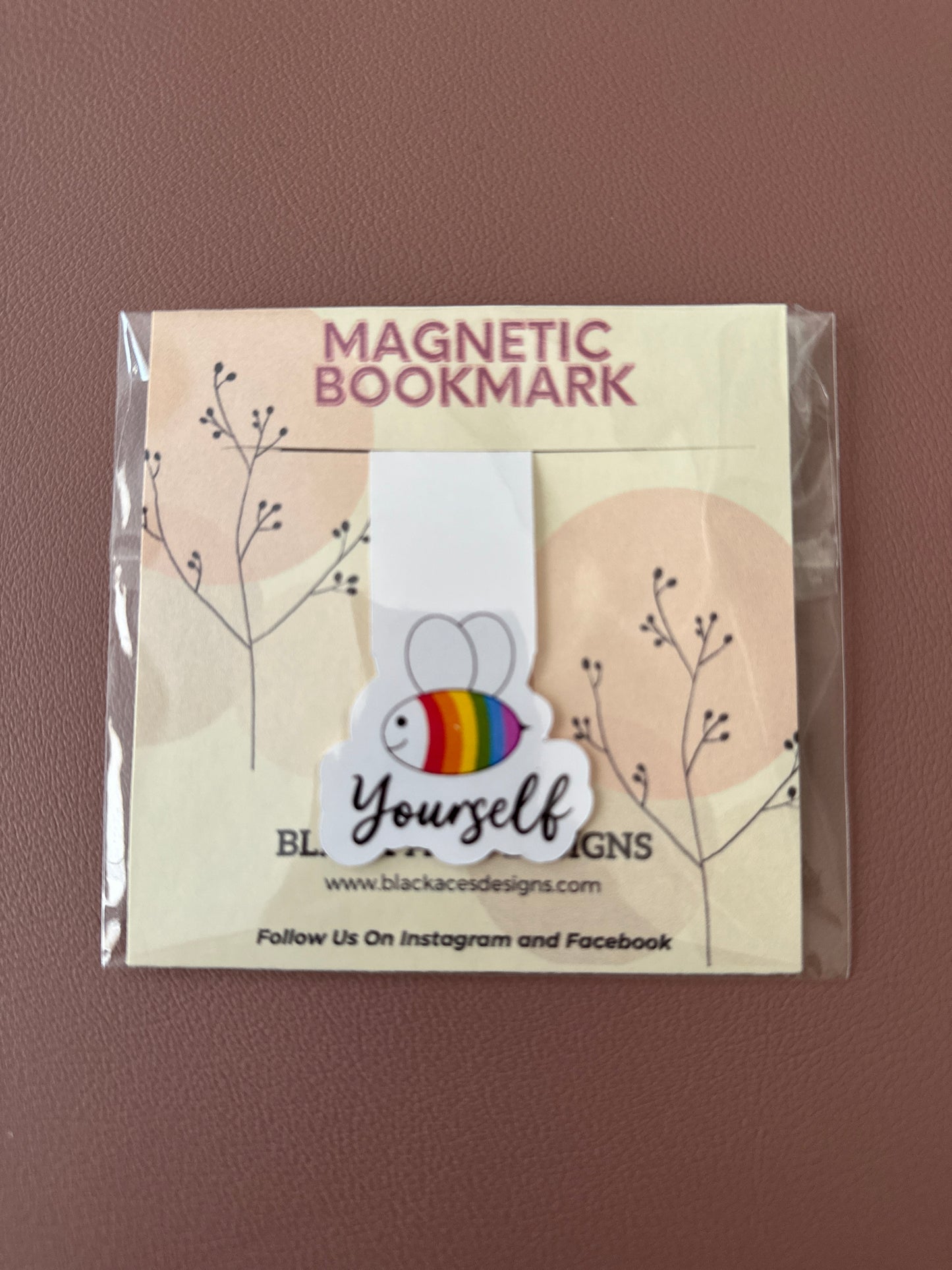 Pride Bee Yourself Magnetic Bookmark