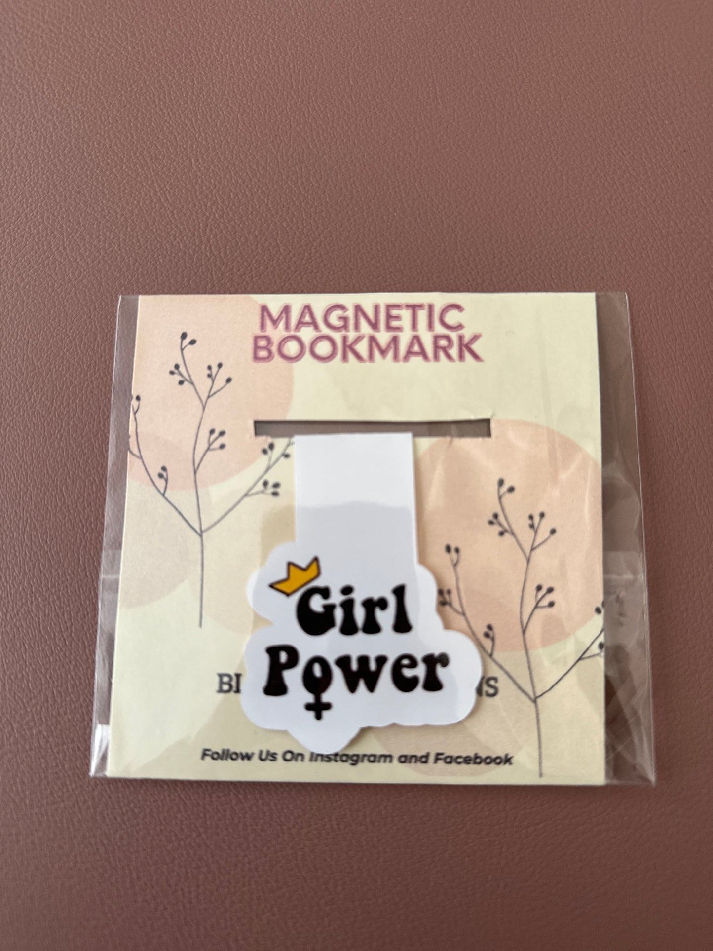 Girl Power Magnetic Bookmark