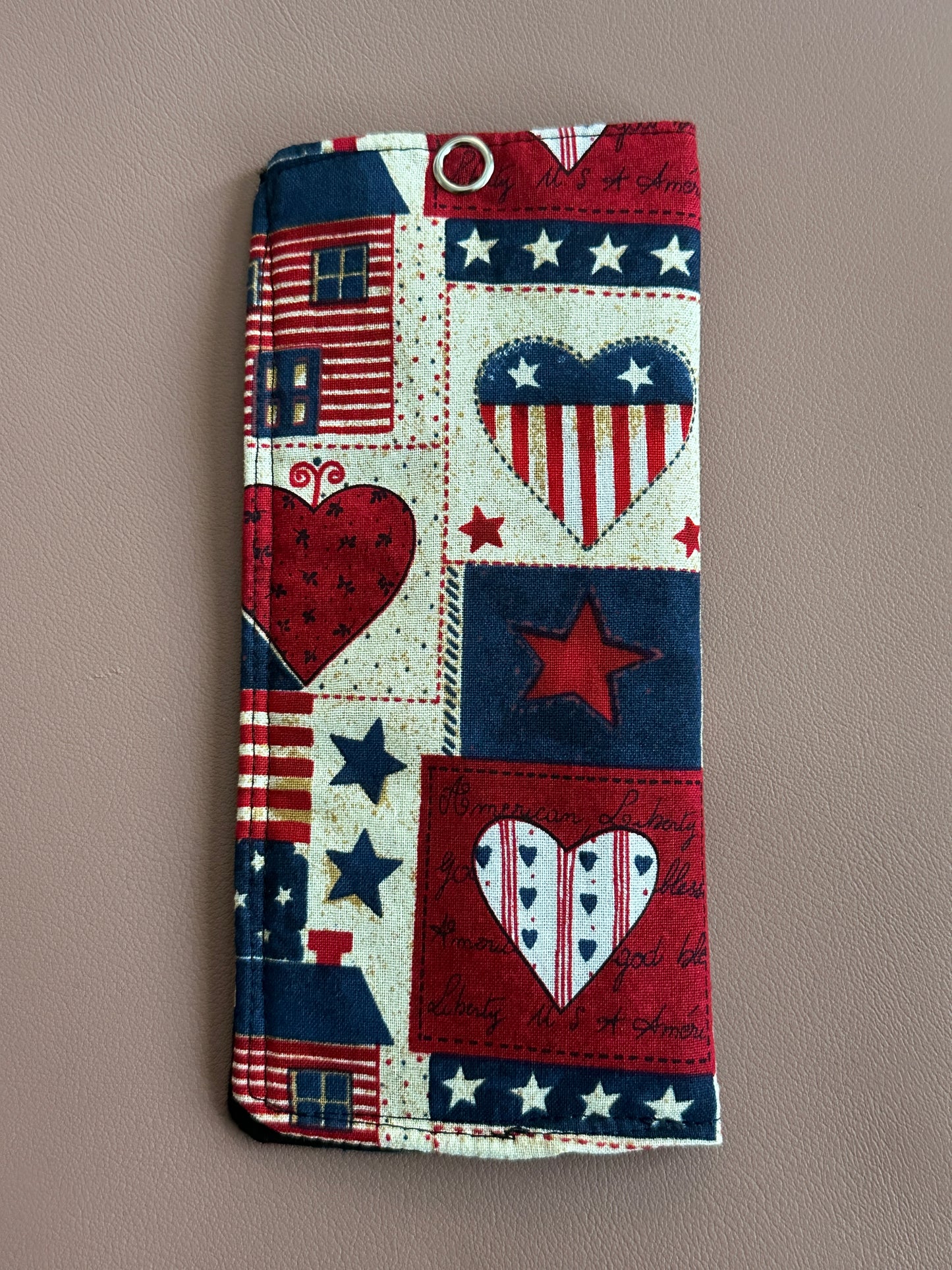 USA Heart themed Glasses Pouch