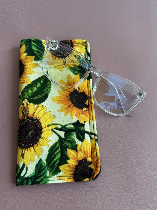 Sunflower themed Glasses Pouch