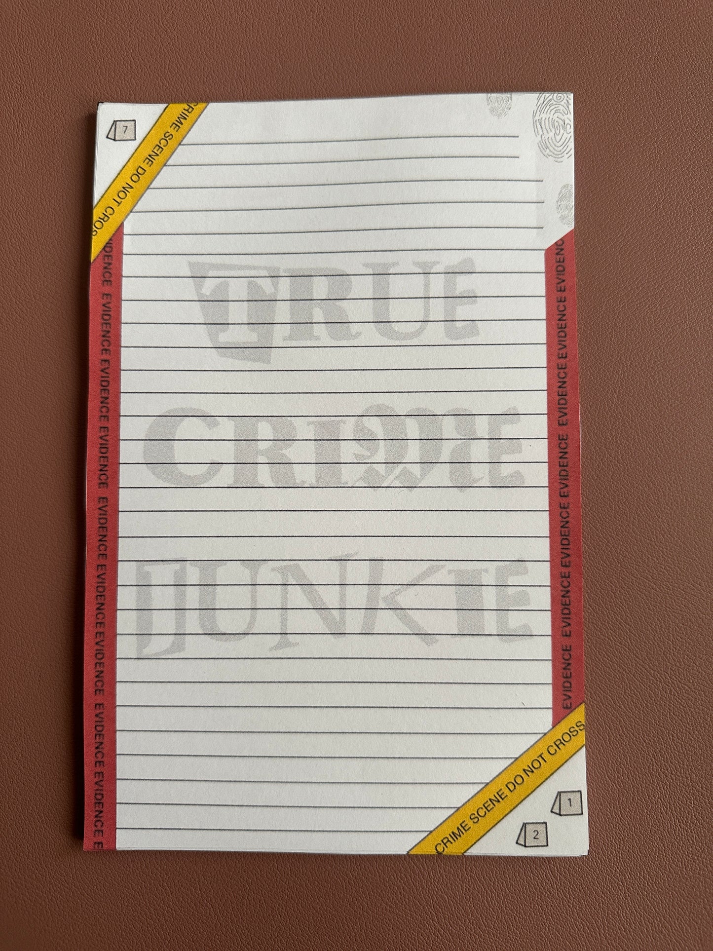 True Crime Junkie Notepad