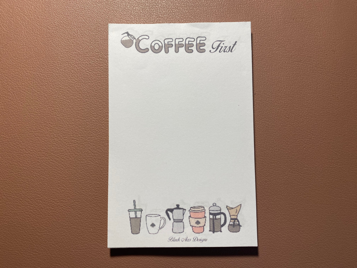 Coffee First notepad