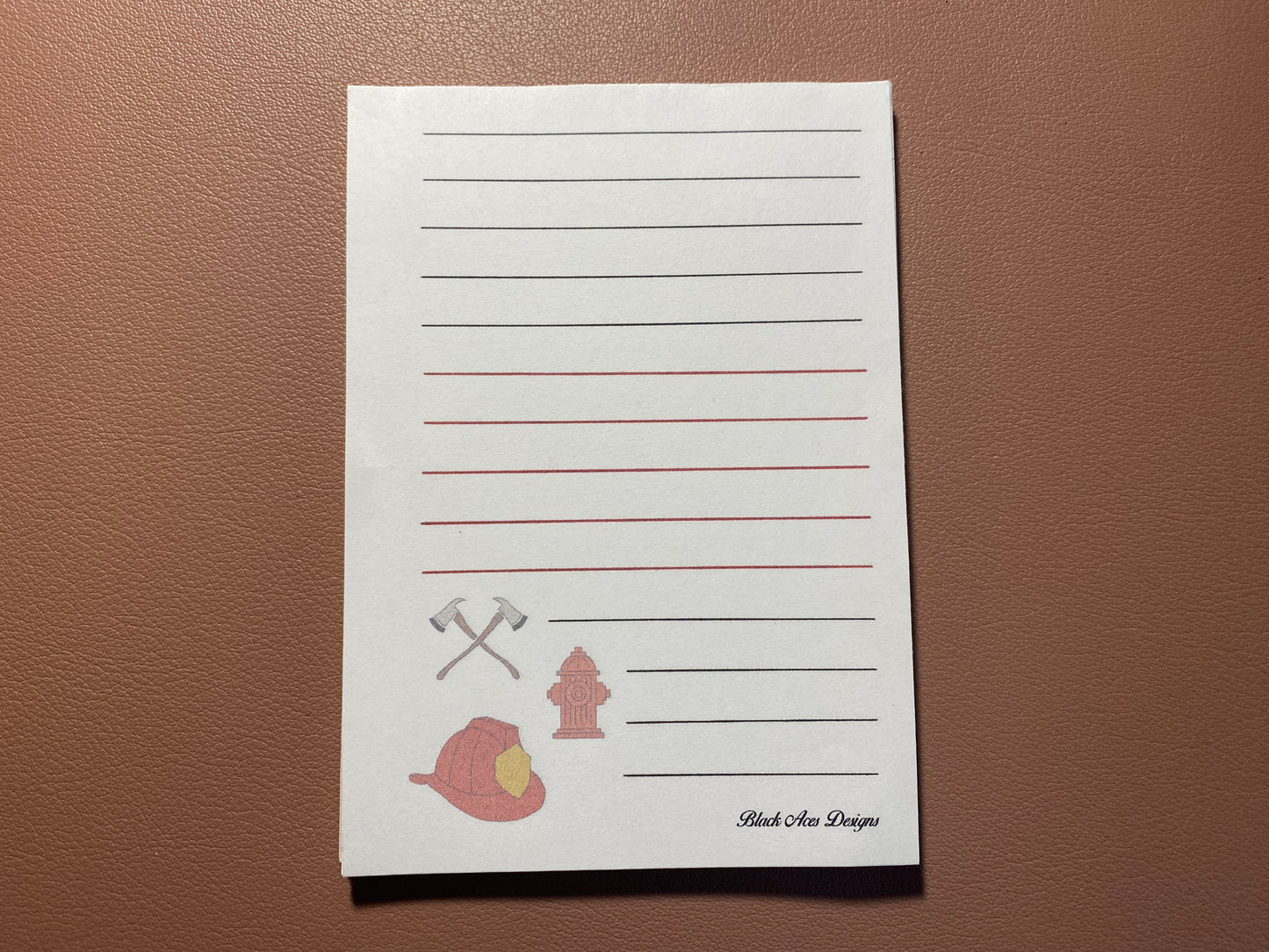 Fire Themed Notepad