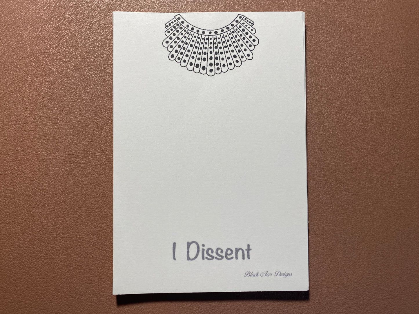 I Dissent RBG Notepad