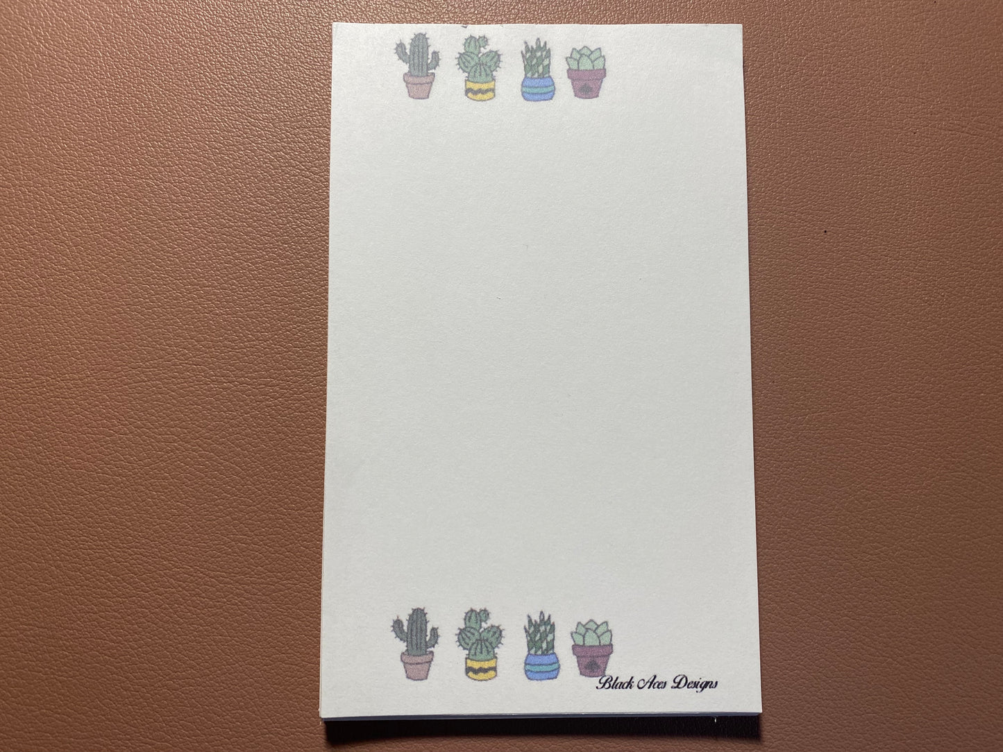 Succulent Plants Notepad