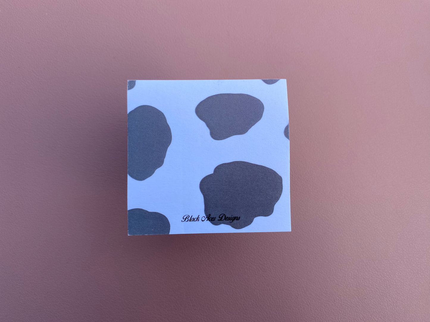 Cow Print Sticky Note