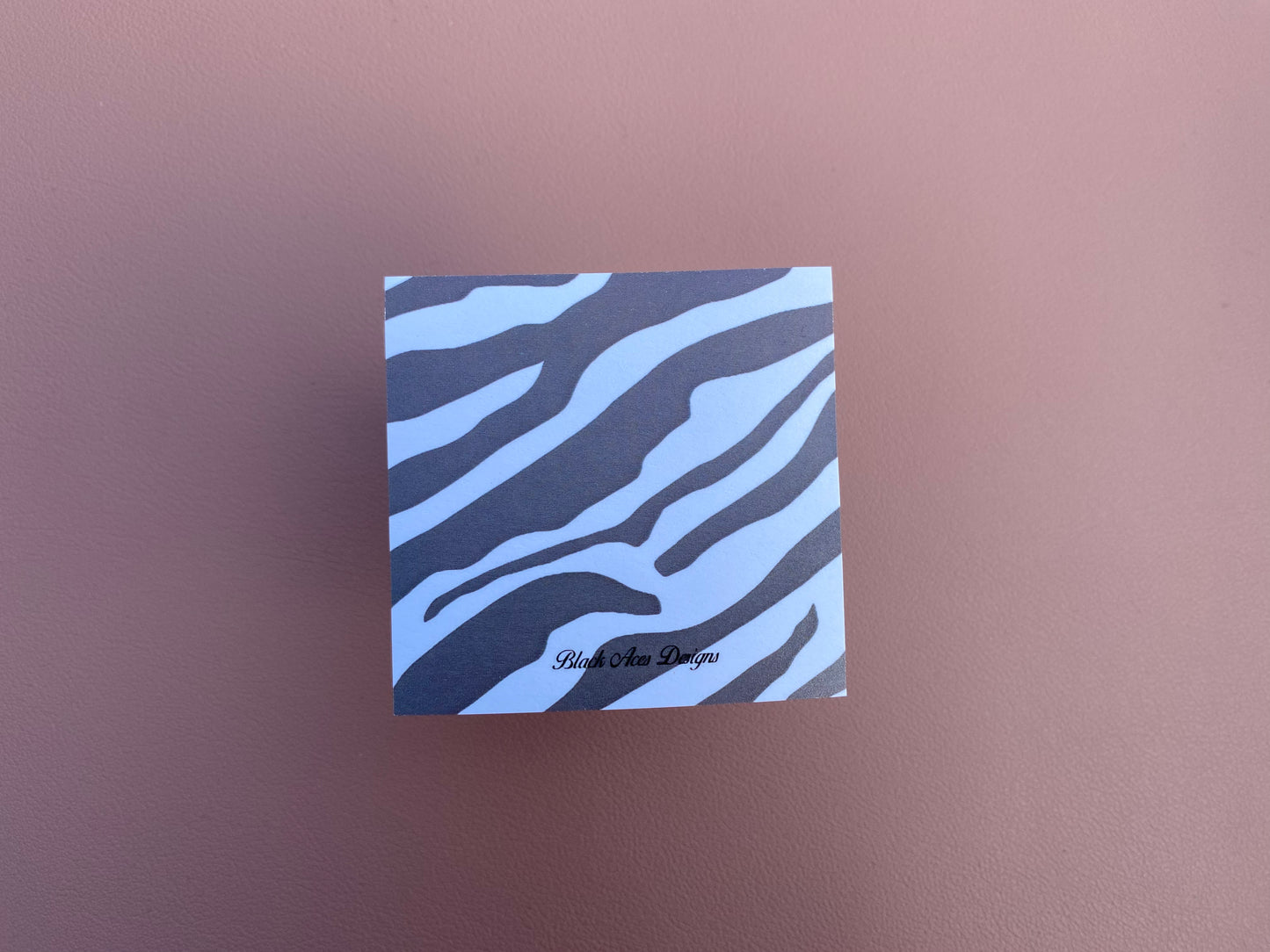 Zebra Print Sticky Note